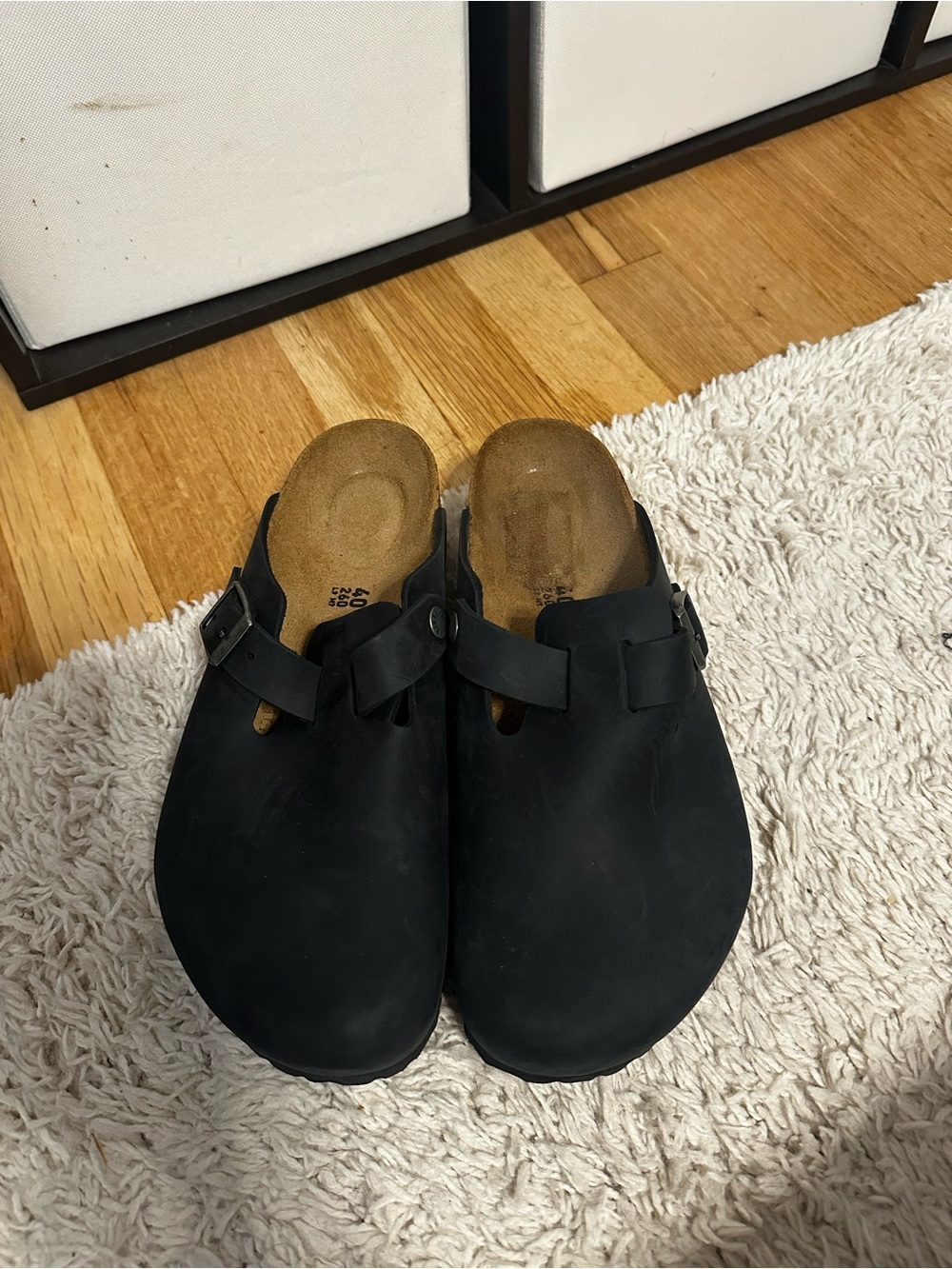Women’s Birkenstock Black oiled leather Boston Clog - Picture 2 of 4